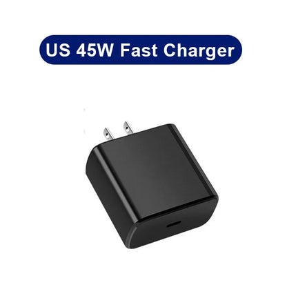 PD 45W USB-C Wall Charger – Fast Adapter for Samsung & iPhone 15