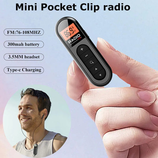 Cartmela Mini FM Radio Receiver