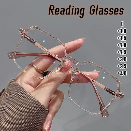 Trendy Anti-Blue Light Reading Glasses – HD Unisex Eyewear