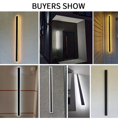 Outdoor Waterproof LED Wall Lights with Remote – Modern Dimmable