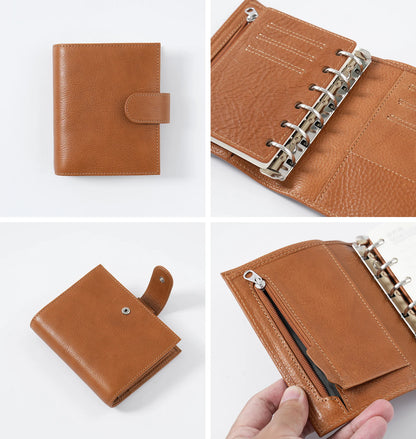 Pocket Size Rings Planner – Full Grain Vegetable Tanned Leather