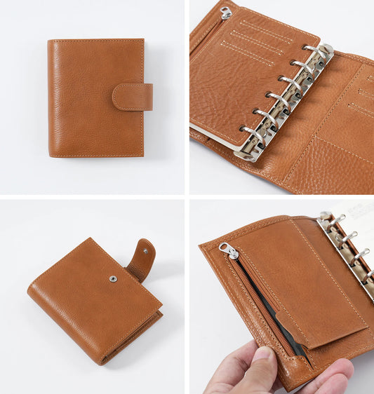 Pocket Size Rings Planner – Full Grain Vegetable Tanned Leather