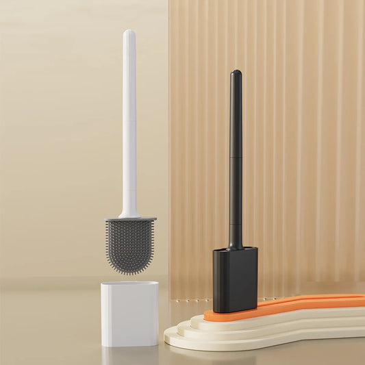 Mini Silicone Toilet Brush Set – Wall Mounted or Standing