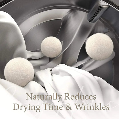 Reusable Wool Dryer Balls – Natural Fabric Softener for Laundry