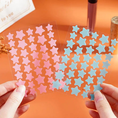 40pcs Star-Shaped Pimple Patches – Cute, Colorful & Invisible Care