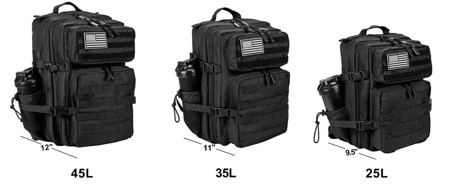 35L Tactical Backpack - Small Gym Bag for Men/Women