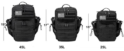 35L Tactical Backpack - Small Gym Bag for Men/Women