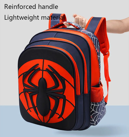 Cartmela Spider Backpack & Pencil Case Set | Waterproof Cartoon School Bag for Boys