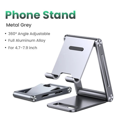 Aluminum Tablet & Phone Stand – Adjustable Holder for Desk