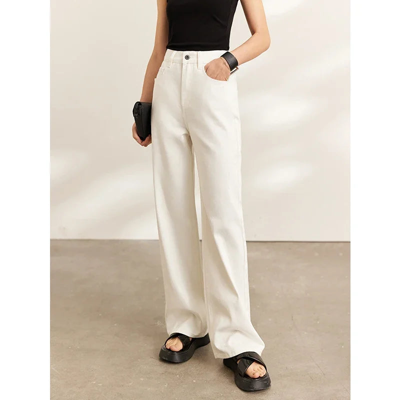 Women’s Vintage Loose Wide Leg Denim Jeans – Casual Spring Pants