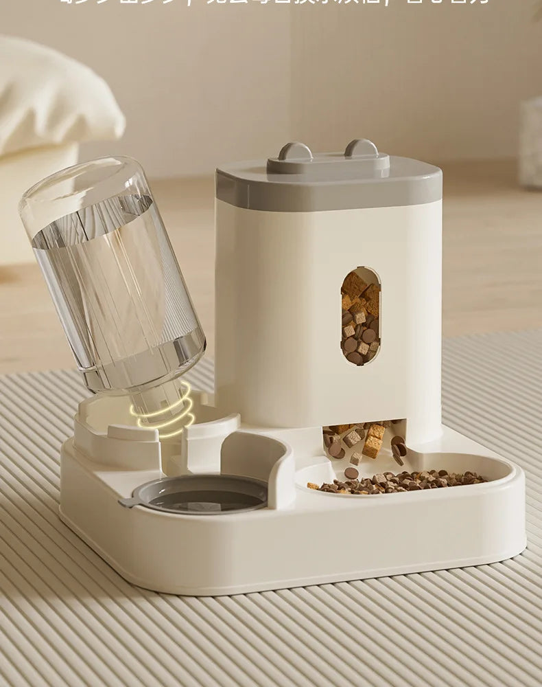Automatic Pet Feeder & Water Dispenser – Food & Water Station