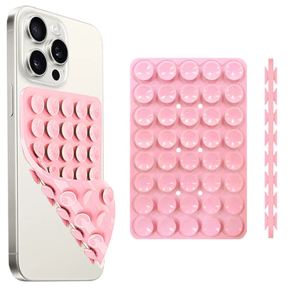 Double-Sided Silicone Suction Phone Case with Detachable Stand
