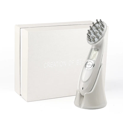 EMS Electric Scalp Massager – LED Hair Growth & Anti-Hair Loss Comb