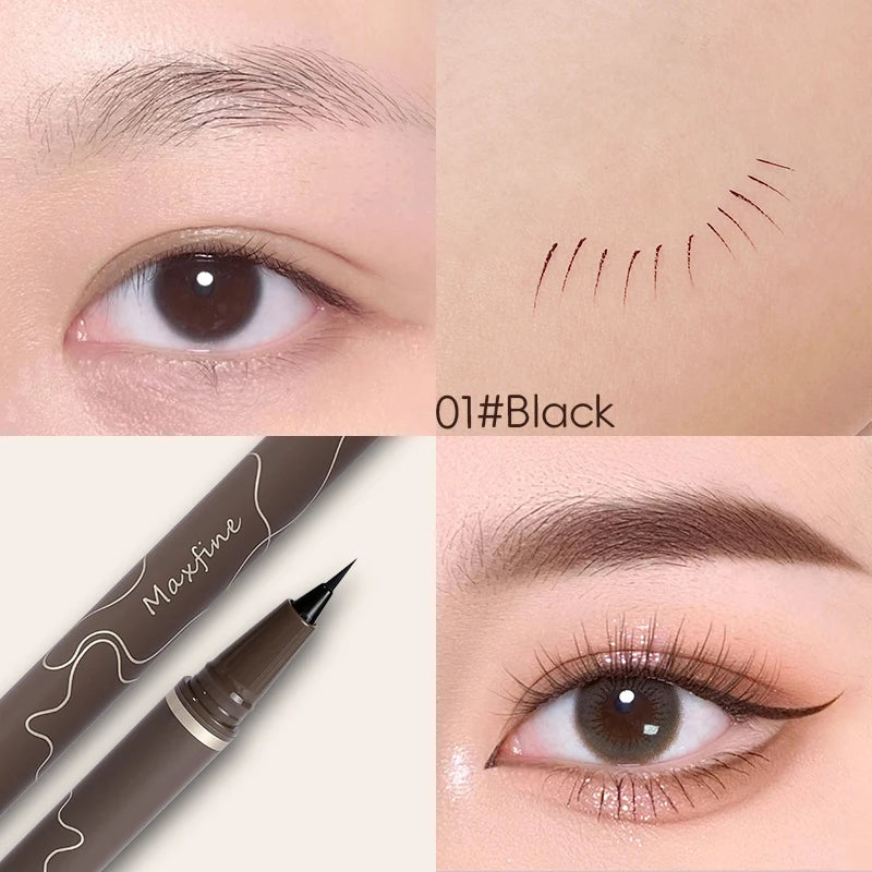 Waterproof Fine Tip Eyeliner Pen–Quick-Dry, Smudge-Proof for Beginners