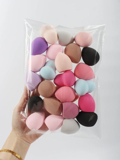 Medium Beauty Sponges – 6–60pcs Random Colors & Shapes for Makeup