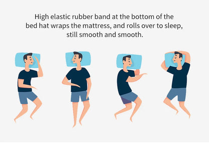 Waterproof Fitted Bed Sheet – 360° Elastic Mattress Protector