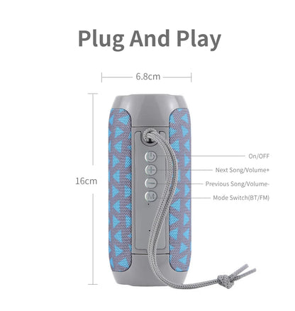 T&G TG117 Bluetooth Speaker Portable Waterproof Outdoor Stereo TWS