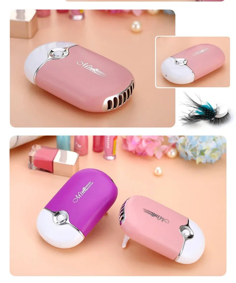 USB Rechargeable Mini Handheld Bladeless Cooling Fan