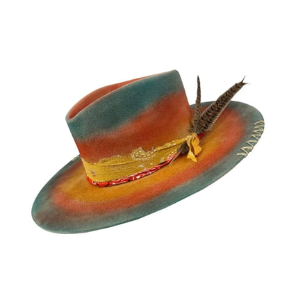 Wool Homburg Panama Hat – Unisex Western Photo Prop Headwear