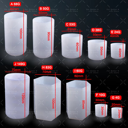 Cylindrical Hexagon Silicone Mold – DIY Resin & Candle Mould