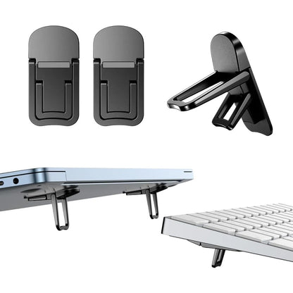 2pcs Foldable Laptop Stand – Adjustable & Portable Notebook Riser