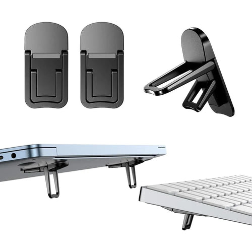 2pcs Foldable Laptop Stand – Adjustable & Portable Notebook Riser