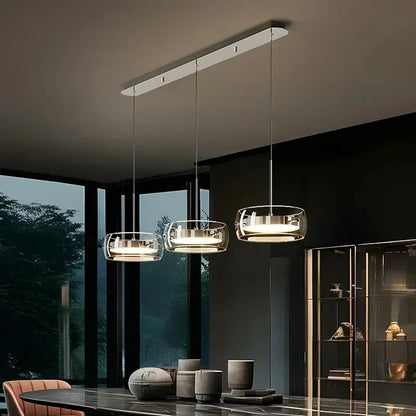 Cartmela Modern LED Glass Pendant Light
