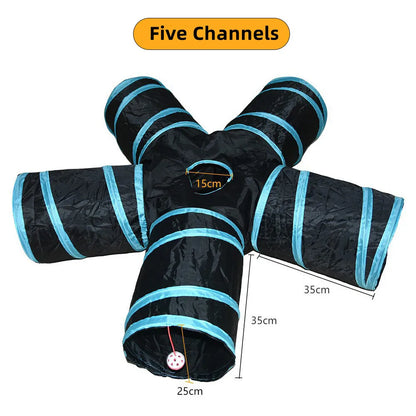 Cat S-Tunnel Foldable Toy – Indoor Fun for Curious Cats