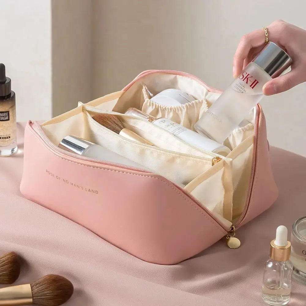 Luxury Makeup Organizer Bag for Women – Travel Cosmetic Case