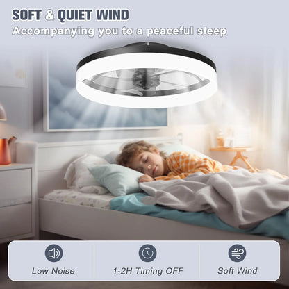 Cartmela LED Chandelier Fan – Remote-Controlled Ceiling Fan