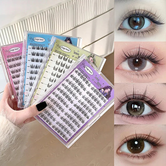Cartmela No-Glue False Eyelashes - Easy, Natural Look with Sunflower Design