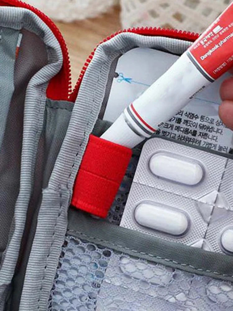 Mini Portable Medicine Bag–Travel First Aid Kit & Survival Storage Box