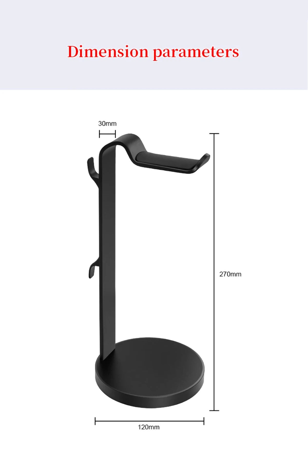 Aluminum Alloy Headphone Stand – Gaming & Earphone Display Rack