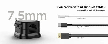 Magnetic Cable Clips – Adhesive Cord Organizer for Desk & Home
