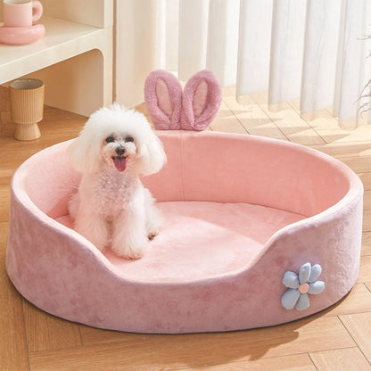 Detachable Washable Pet Bed – Soft 4-Season Bed for Cats & Dogs