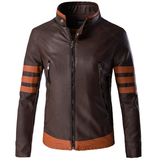 Cartmela Wolverine-Inspired Men’s PU Leather Jacket