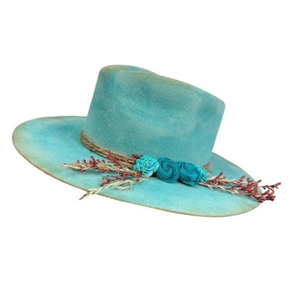 Wool Homburg Panama Hat – Unisex Western Photo Prop Headwear
