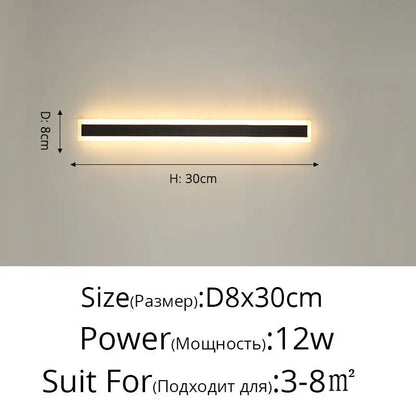 Outdoor Waterproof LED Wall Lights with Remote – Modern Dimmable