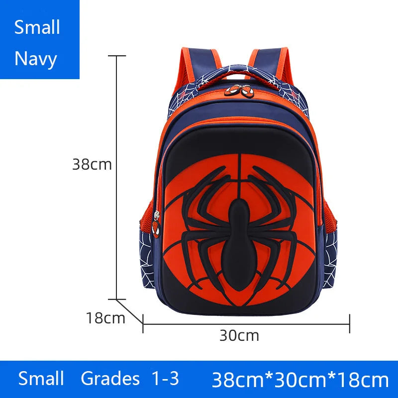 Cartmela Spider Backpack & Pencil Case Set | Waterproof Cartoon School Bag for Boys