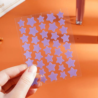 40pcs Star-Shaped Pimple Patches – Cute, Colorful & Invisible Care