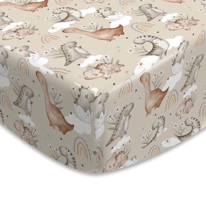 Happy Flute Cartoon Baby Bed Sheet – Soft, Breathable 70×130cm