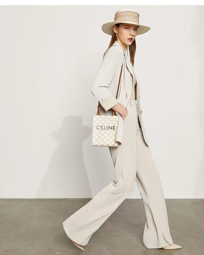 Women’s Wide Leg Chiffon Pants – High Waist Loose Office Trousers