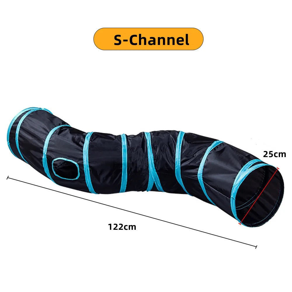 Cat S-Tunnel Foldable Toy – Indoor Fun for Curious Cats