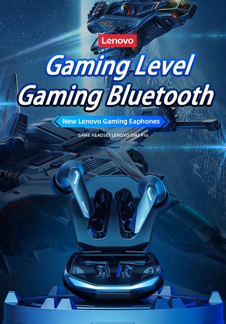 Lenovo GM2 Pro Wireless Earbuds Bluetooth 5.3 Gaming Headset