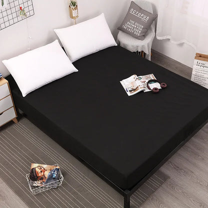 Waterproof Fitted Bed Sheet – Soft, Breathable Mattress Cover