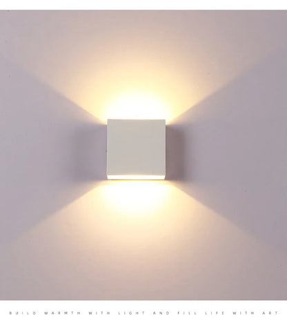 2-Pack LED Wall Sconces – 6W Modern Up Down Indoor Wall Lights