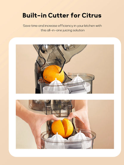 Electric Citrus Juicer – 2-in-1 Orange & Lemon Squeezer with Slicer