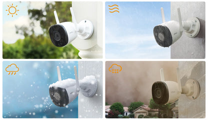 4MP Outdoor WiFi Bullet Camera – Weatherproof & AI Detection