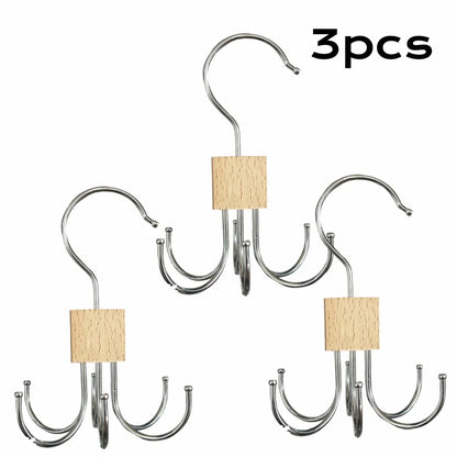 360° Rotating Storage Hanger Hook for Bras, Scarves, Ties & Accessories