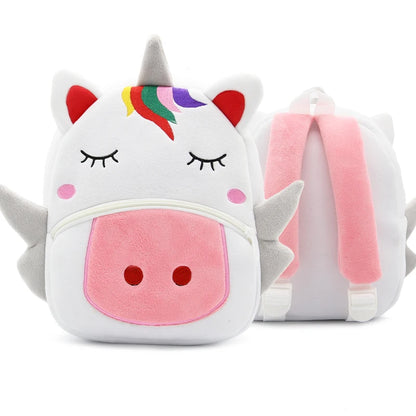 Cartmela Cute Animals Cartoon Plush Backpack - Kids Schoolbag